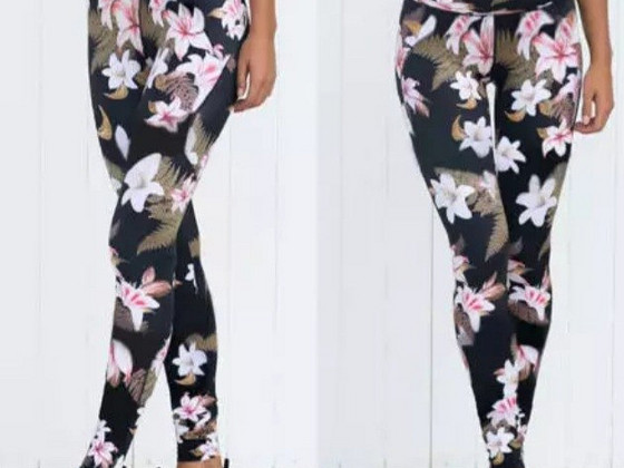 Lillelised pikad retuusid / legginsid, M