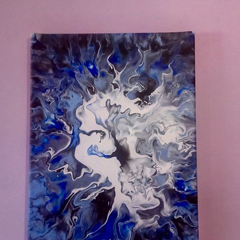 Maalimine "aju plahvatus" 30x40 lõuend, akrüül.