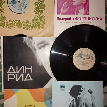 Пластинки 50-х, 80-х годов.