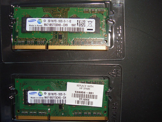 SAMSUNG DDR3 SODIMM 2 x 2 GB