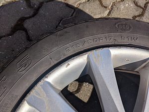 Mazda veljed rehviga 215/50R17 (1 foto / 4)