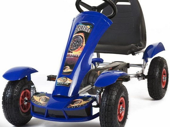 Велокарт (Веломобиль) Go-Kart F618 синий (от 4-10 лет)