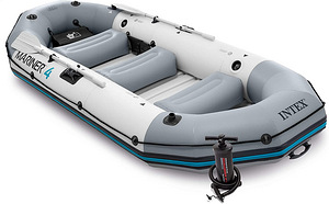Надувная четырехместная лодка Intex MARINER 4 Boat Set (1 фото из 10)