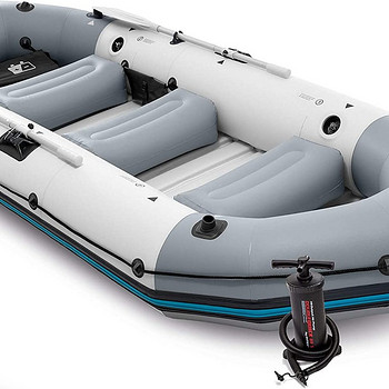Надувная четырехместная лодка Intex MARINER 4 Boat Set