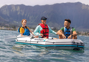 Надувная четырехместная лодка Intex MARINER 4 Boat Set (8 фото из 10)