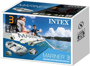 Надувная лодка 3-местная Intex Mariner 3 BOAT SET (7 фото из 10)