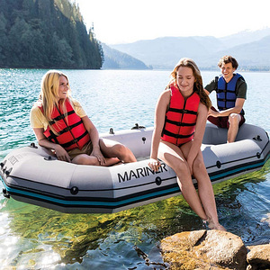 Надувная лодка 3-местная Intex Mariner 3 BOAT SET (10 фото из 10)