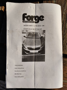 Клапан сброса давления forge для двигателей 1,2 и 1,4 TSI 2015 г. (6 фото из 6)
