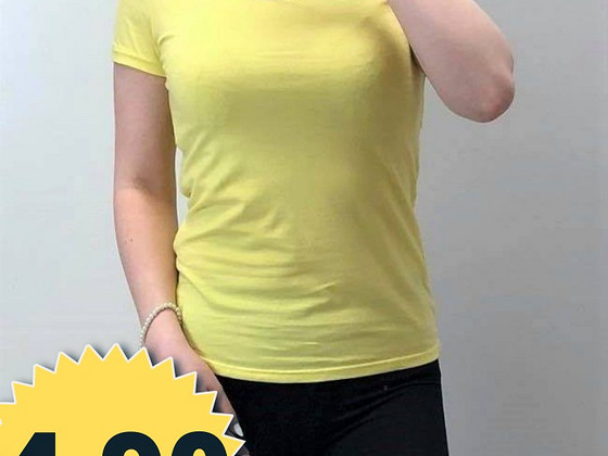 Kollane t-särk, Suurus: M/L, UUS