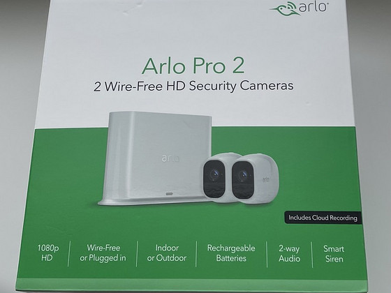 Netgear Arlo Pro 2 Smart Security System with 2 Cameras