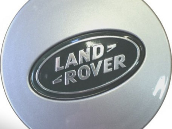 Колпачок (заглушка) на диски Land Rover 63 мм silver green