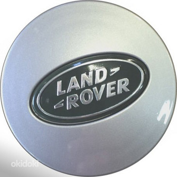 Колпачок (заглушка) на диски Land Rover 63 мм silver green