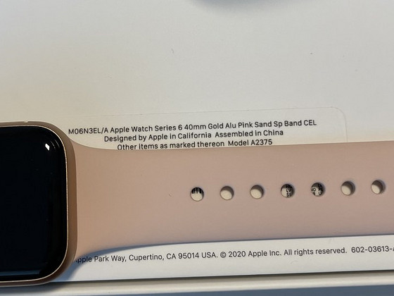 Apple watch 6 LTE 40mm gold pink sand