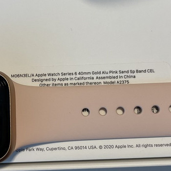 Apple Watch 6 LTE 40 мм золото розовый песок