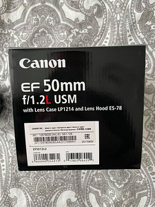 Объектив canon EF 50mm f / 1.2L USM (2 фото из 2)