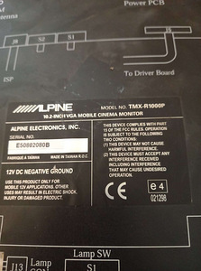 Автомобильный кинотеатр alpine TMX-R1000 (2 фото из 8)