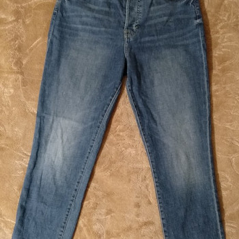 H&M синие джинсы mom-fit, размер 40