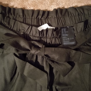 H&M летние зелёные брюки, размер 42