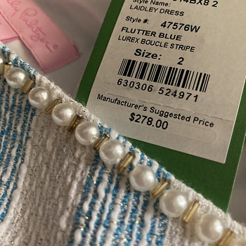 Uus Lilly Pulitzer pärlitega kleit s suurus