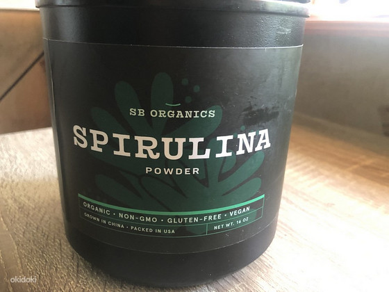 Spirulina powder 16 oz, порошок из водорослей Спирулина