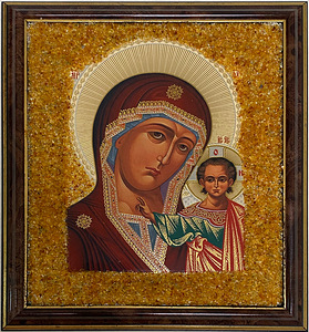 Картина икона янтарь (1 фото из 3)