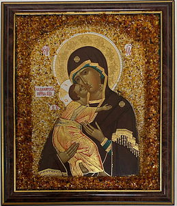Картина икона янтарь (2 фото из 3)