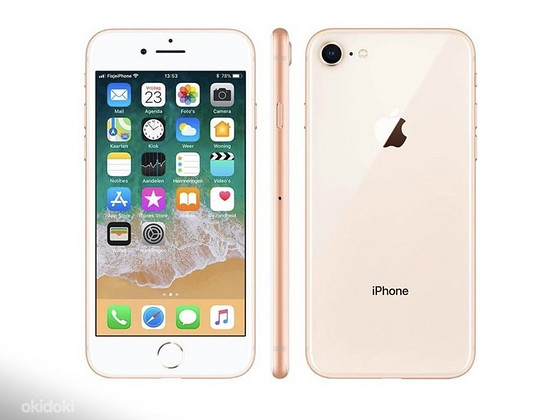 iPhone 8 (64GB) Klaasil on väike kiip.
