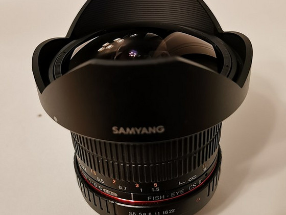 Samyang 8mm fisheye f3.5 CSII Sony alpha minolta mount