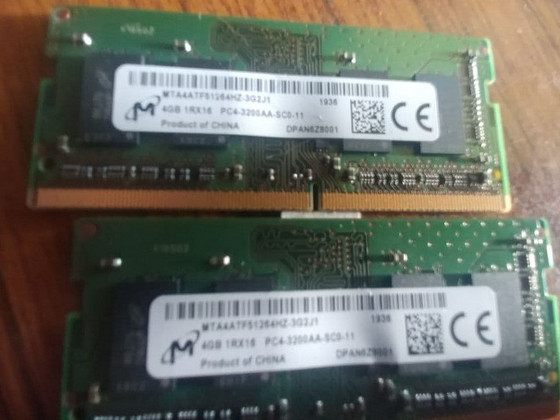 8 ГБ (2x4 ГБ) SODIMM DDR4 3200 МГц Hynix памяти для ноутбуков