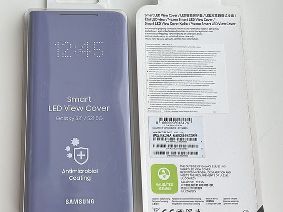 Samsung Galaxy S21 Smart LED View Cover Black/Violet/Gray