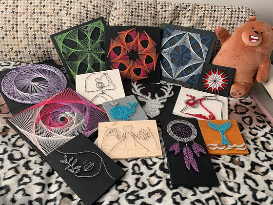 Картины в стиле STRING ART