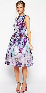 Фиолетовое платье Asos с цветочным принтом 38 (1 фото из 3)