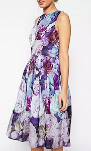 Фиолетовое платье Asos с цветочным принтом 38 (3 фото из 3)