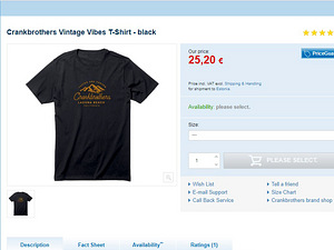 Crank Brothers Vintage Vibes T-särk - must L (4 foto / 6)