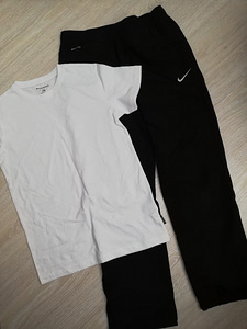 Белая футболка и штаны Nike на мальчика, рост 136-147. (1 фото из 1)