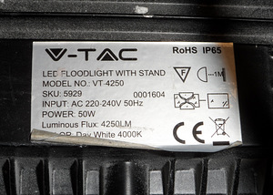 Прожектор LED Vt-4250 (5 фото из 5)