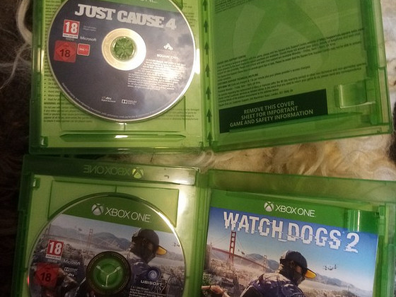 Продавать игры для Xbox One Just Cause 4 и Watch Dogs 2