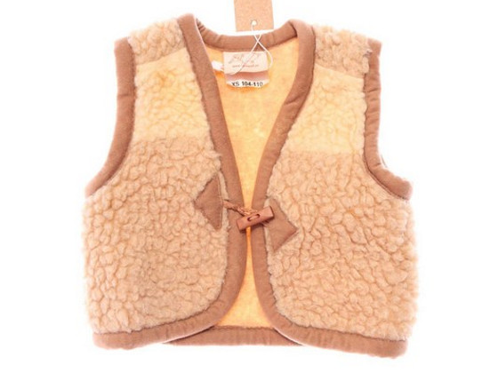 Меховой Beige жилет
