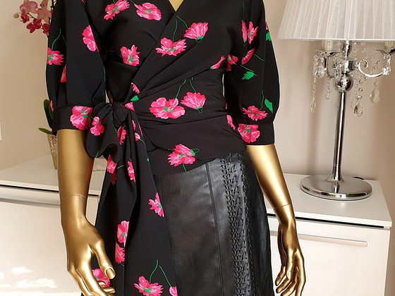 Блузка ZARA в мелкую клетку