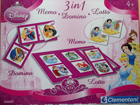 Настольная игра три в одном Memo Domina Loto 4+