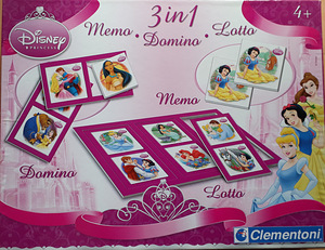 Kolm ühes lauamäng Memo Domina Loto 4+ (1 foto / 4)