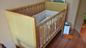 Детская кровать+матрас+бортик+подушка и одеяло, постельное (2 фото из 5)