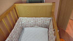 Детская кровать+матрас+бортик+подушка и одеяло, постельное (4 фото из 5)