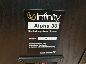 Infinity ALPHA 30 100W 2-Way Floor Standing Speakers (4 foto / 5)