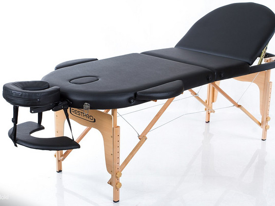 Kokkupandav massaažilaud RESTPRO® Classic Oval 3 Black