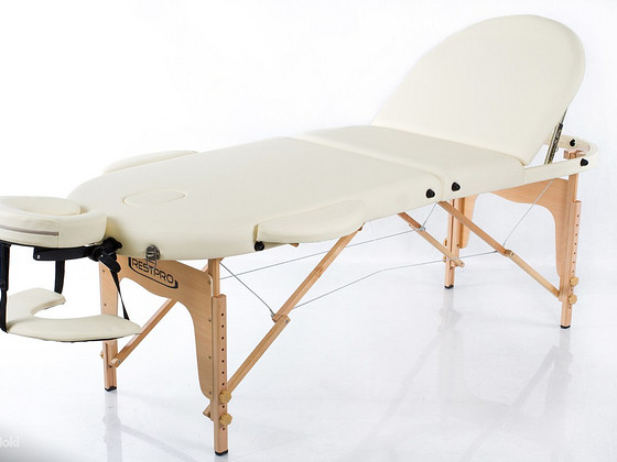 Kokkupandav massaažilaud RESTPRO® Classic Oval 3 Cream