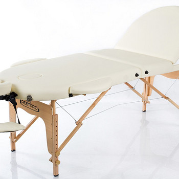 Kokkupandav massaažilaud RESTPRO® Classic Oval 3 Cream