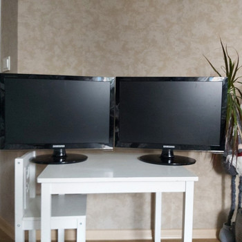 Samsung Syncmaster 2253LW, установка двух мониторов, 22 дюйма