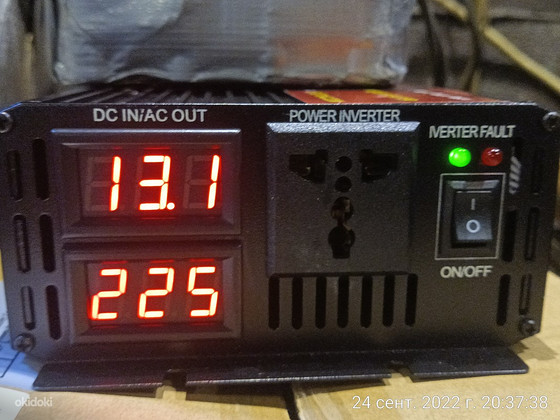 Инвертер синус 1,5/3kW, 12V-230V, новый
