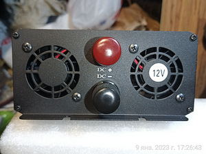 Inverter 1,5/3kW, 12V-230V sinus uus (2 foto / 2)
